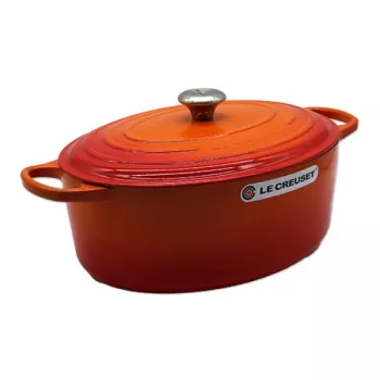 Le Creuset Signature Ovale Braadslee 35cm Rood