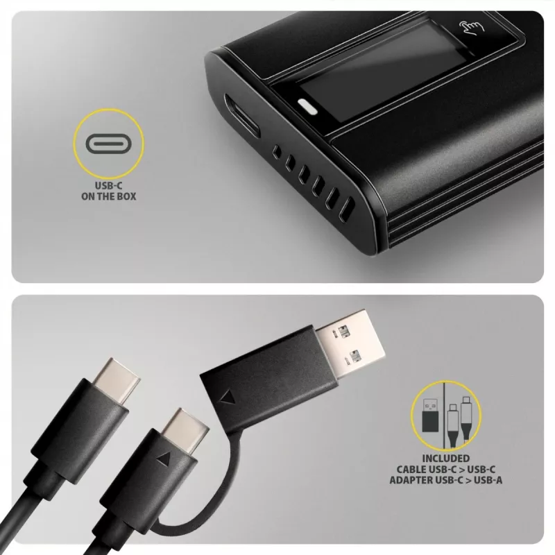 AXAGON EEM2-SD2B Externe Behuizing 10Gbps M.2 NVMe/SATA SSD met LED-indicatie, USB-C, Zwart