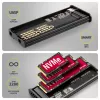 AXAGON EEM2-SD2B Externe Behuizing 10Gbps M.2 NVMe/SATA SSD met LED-indicatie, USB-C, Zwart