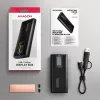 AXAGON EEM2-SD2B Externe Behuizing 10Gbps M.2 NVMe/SATA SSD met LED-indicatie, USB-C, Zwart