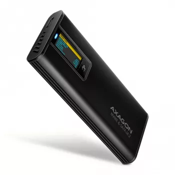 AXAGON EEM2-SD2B Externe Behuizing 10Gbps M.2 NVMe/SATA SSD met LED-indicatie, USB-C, Zwart