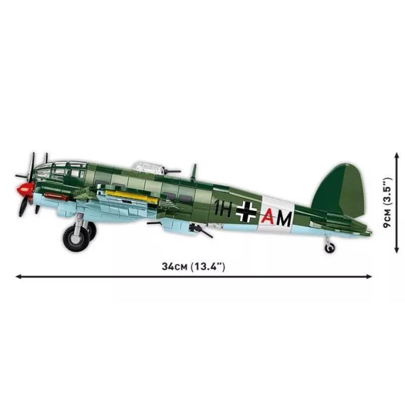 COBI Heinkel HE 111 H-22 met V1-vliegbom bouwstenen-set 927 onderdelen