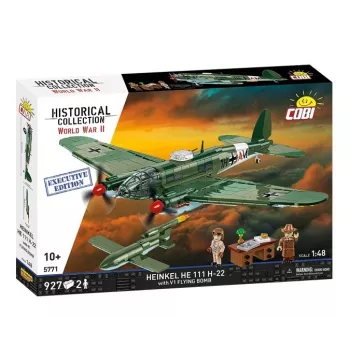 COBI Heinkel HE 111 H-22 met V1-vliegbom bouwstenen-set 927 onderdelen