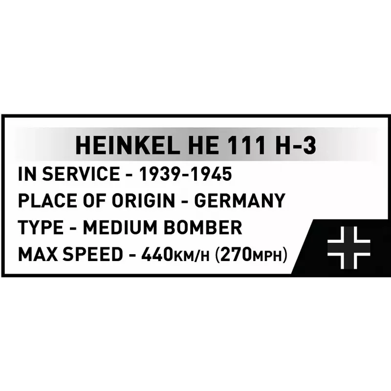 COBI bouwstenen Heinkel HE 111 H-3 788 onderdelen