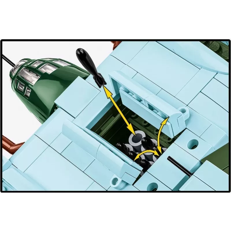 COBI bouwstenen Heinkel HE 111 H-3 788 onderdelen