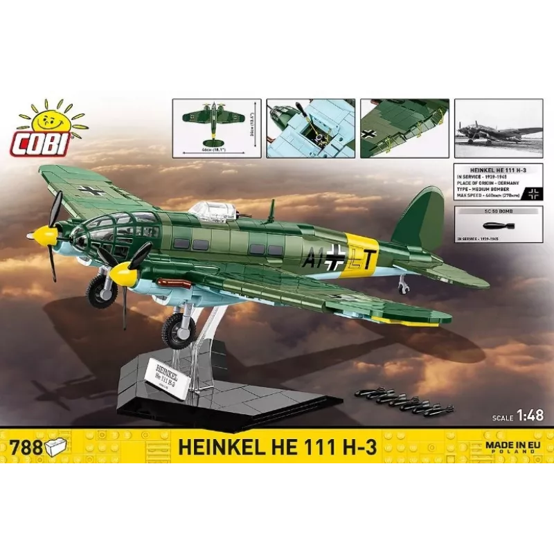 COBI bouwstenen Heinkel HE 111 H-3 788 onderdelen