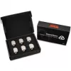 Thermal Grizzly DeltaMate rotary fitting - 90°, mat nikkel, 6-pack
