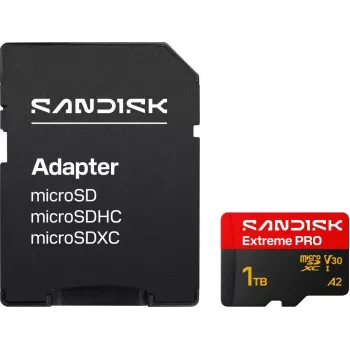 SanDisk Extreme PRO microSDXC 1TB UHS-I V30 A2 geheugenkaart + SD-adapter