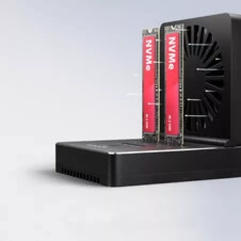 AXAGON ADSA-M2C22 dockingstation, dual-SSD-kloonfunctie, USB-C 3.2 20 Gbit/s