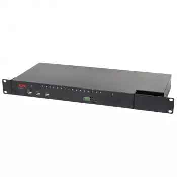 APC KVM1116R KVM-switch - 1 lokale gebruiker, 16 poorten, VGA, USB, 1U rackmontage