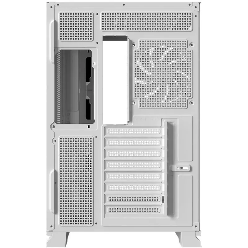 Krux Atron White Mid-Tower PC-behuizing met gehard glas