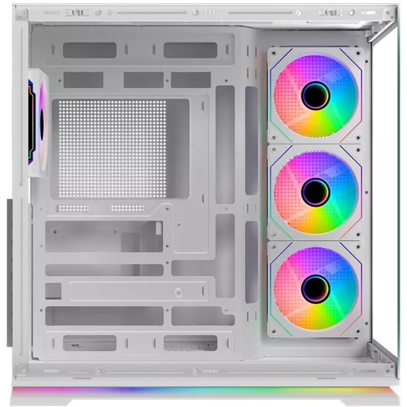 Krux Atron White Mid-Tower PC-behuizing met gehard glas