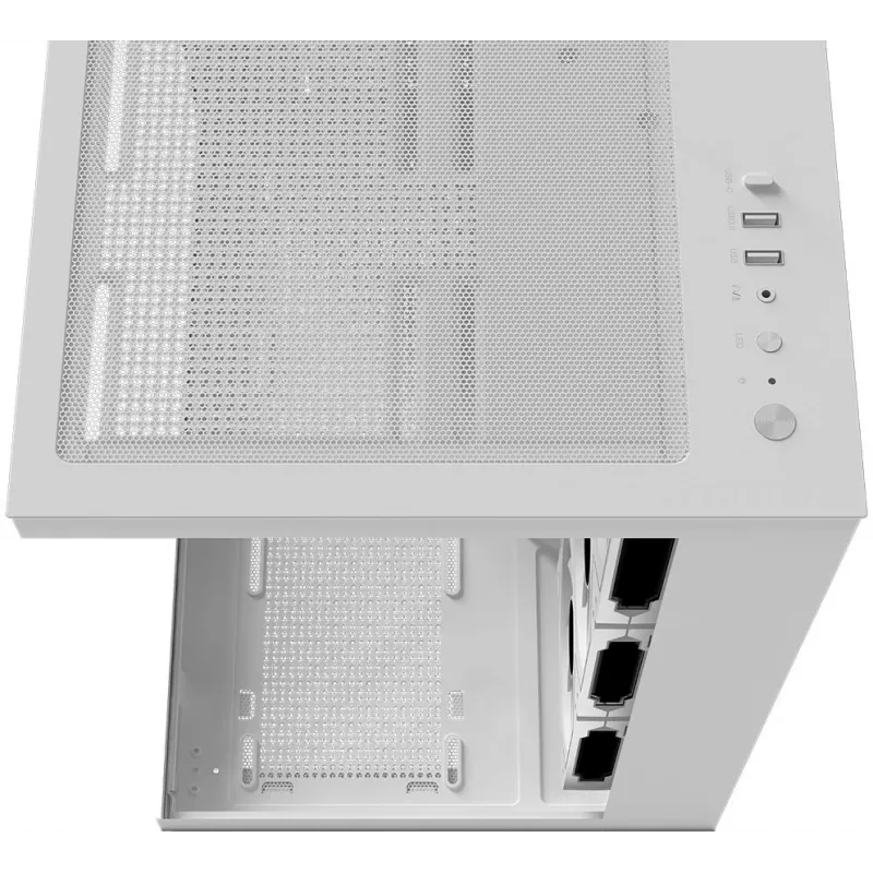 Krux Atron White Mid-Tower PC-behuizing met gehard glas