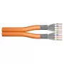 DIGITUS CAT 7 S/FTP installatiekabel, duplex, 500 m, LSZH, B2ca-s1a,d0,a1, oranje