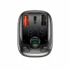 Baseus S-13 Bluetooth FM-transmitter autolader met QC 3.0/4.0 PD, handsfree, LED-indicator, zwart
