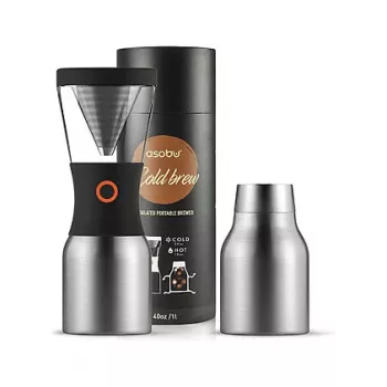 ASOBU KB900 Silver Cold Brew Coffee Maker 1,2L borosilicaatglas