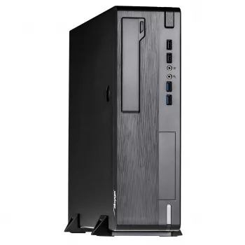 Akyga AK-502-02BK SFF-pc-behuizing, Micro-ATX / Mini-ITX, 2x USB 3.0, zonder voeding, zwart
