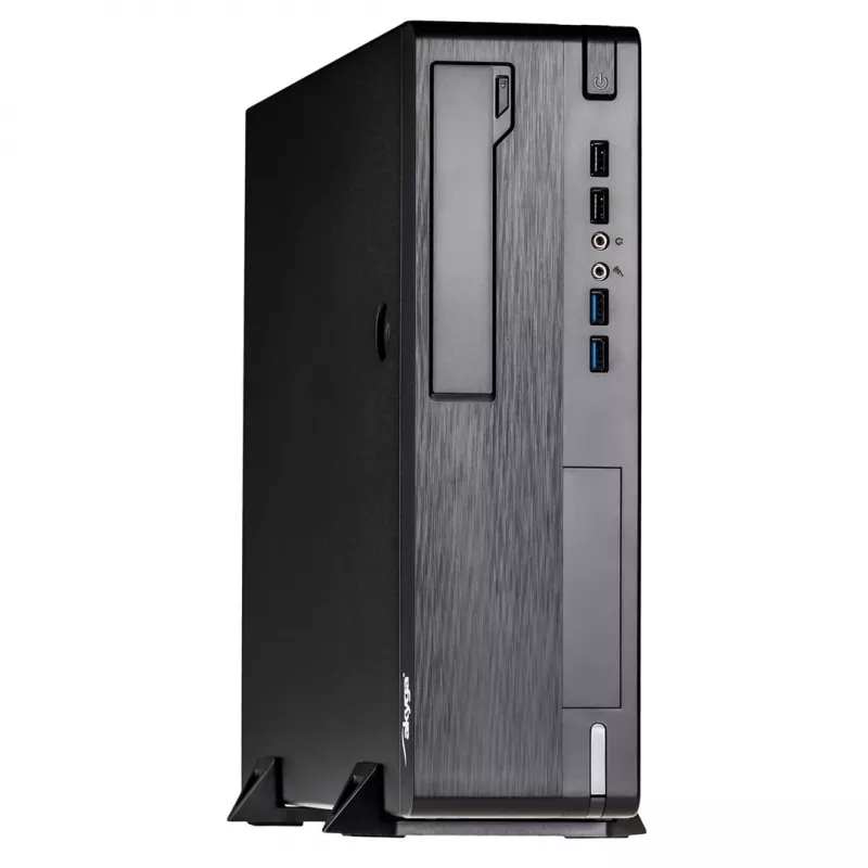 Akyga AK-502-02BK SFF-pc-behuizing, Micro-ATX / Mini-ITX, 2x USB 3.0, zonder voeding, zwart