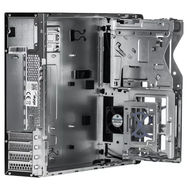 Akyga AK-502-02BK SFF-pc-behuizing, Micro-ATX / Mini-ITX, 2x USB 3.0, zonder voeding, zwart