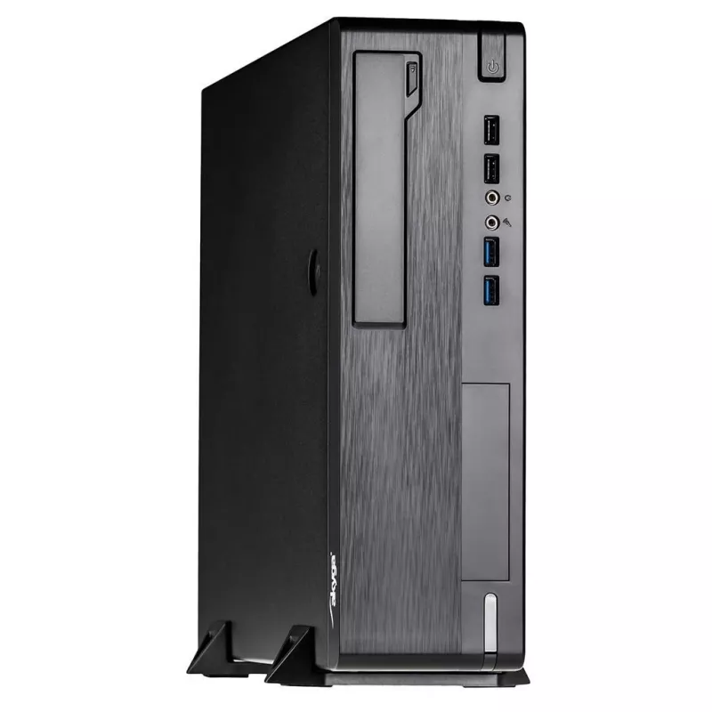Akyga AK-502-02BK SFF-pc-behuizing, Micro-ATX / Mini-ITX, 2x USB 3.0, zonder voeding, zwart