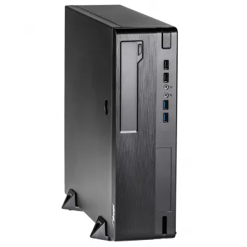 Akyga AK-502-02BK SFF-pc-behuizing, Micro-ATX / Mini-ITX, 2x USB 3.0, zonder voeding, zwart