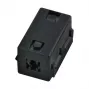 EFB Elektronik ferrietringkern 6,5 mm zwart vierkant