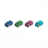 EFB Elektronik LC duplex singlemode glasvezelkoppeling, flensloos, blauw, keramische huls (53515.1)