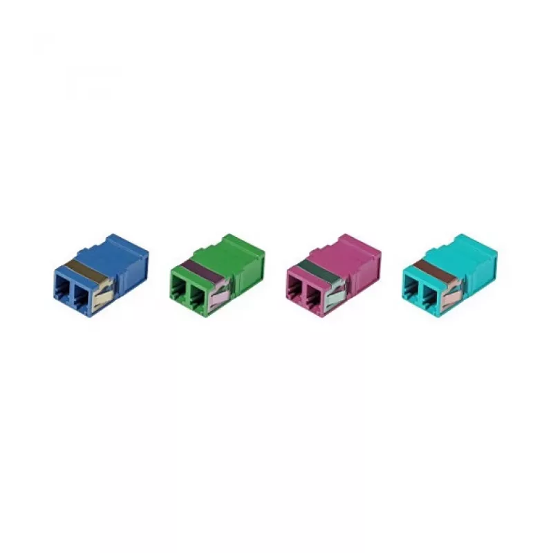 EFB Elektronik LC duplex singlemode glasvezelkoppeling, flensloos, blauw, keramische huls (53515.1)