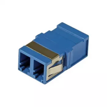 EFB Elektronik LC duplex singlemode glasvezelkoppeling, flensloos, blauw, keramische huls (53515.1)