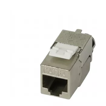 Synergy21 Keystone-module RJ45 CAT6A 500MHz Slim-line met kabelklem