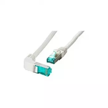 EFB-Elektronik RJ45-patchkabel Cat.6A S/FTP LSZH 1x90° grijs 2m