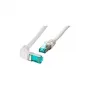 EFB-Elektronik RJ45-patchkabel Cat.6A S/FTP LSZH 1x90° grijs 2m