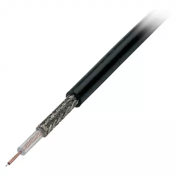 EFB Elektronik RG174 U coaxkabel, 50 Ohm, zwart