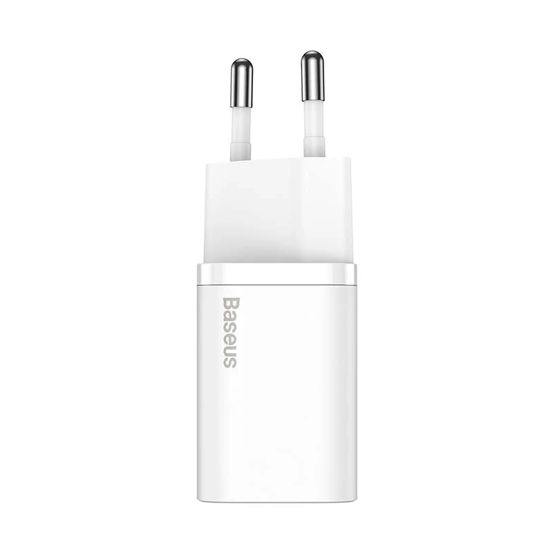 Baseus Super Si snellader 20W USB-C met kabel (wit)