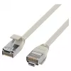 EFB Elektronik RJ45-patchkabel Cat.6A U/FTP TPE 4mm Ultraflex grijs 2m
