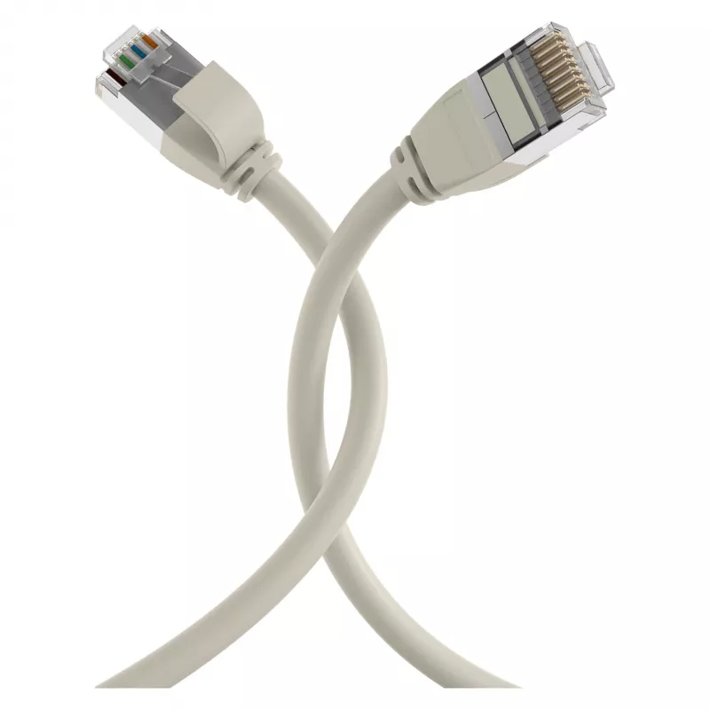 EFB Elektronik RJ45-patchkabel Cat.6A U/FTP TPE 4mm Ultraflex grijs 2m