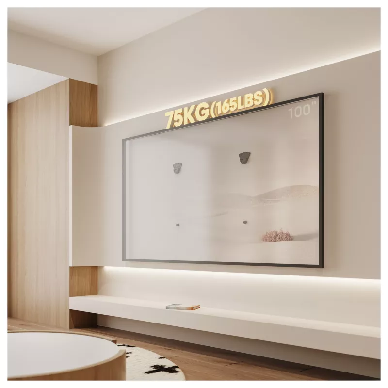 Equip 32-100 TV-wandbeugel zonder boren, enkele arm, 75 kg, zwart