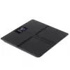 Adler AD 8194s digitale personenweegschaal, wit, strepenpatroon, 180 kg capaciteit