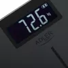Adler AD 8194s digitale personenweegschaal, wit, strepenpatroon, 180 kg capaciteit