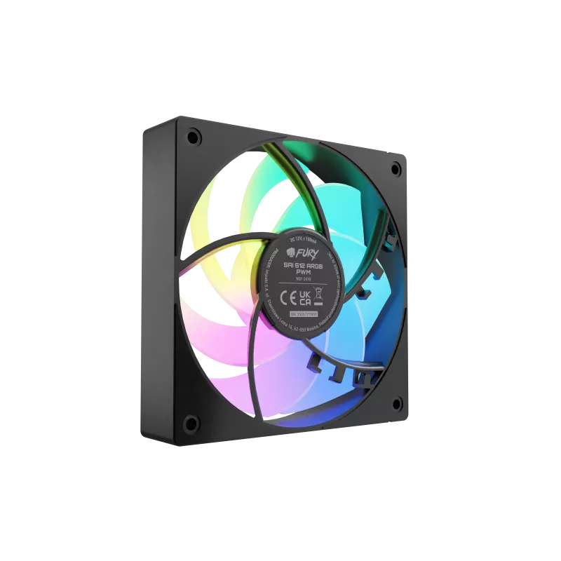 Fury Fan Sai S12 ARGB PWM, Zwart