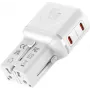 VALUE USB-reislader, EU/UK/US, 2x USB-C, 45W