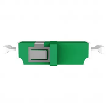 EFB Elektronik 53343.32 glasvezelkoppeling LC/APC Duplex, OS2 singlemode, groen, met shutter