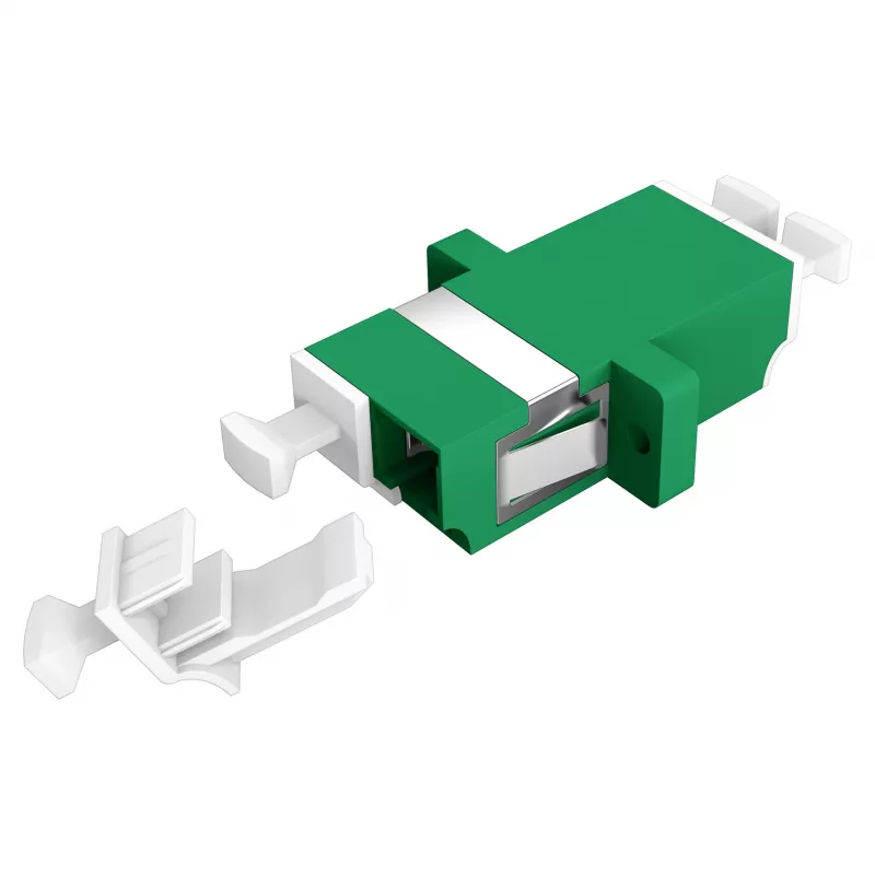 EFB Elektronik 53343.32 glasvezelkoppeling LC/APC Duplex, OS2 singlemode, groen, met shutter