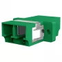 EFB Elektronik 53343.32 glasvezelkoppeling LC/APC Duplex, OS2 singlemode, groen, met shutter