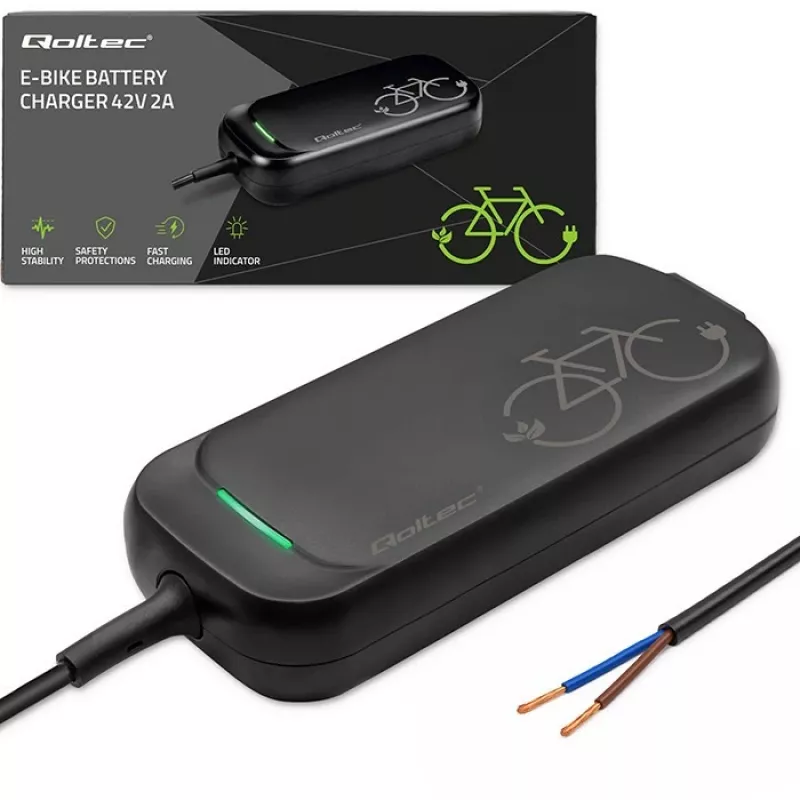 Qoltec E-Bike Oplader 36V 42V 2A zonder stekker