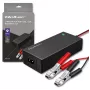 Qoltec 52665 Automatische acculader voor AGM GEL STD accu's, 24V 2A 48W, LED-indicatie, 1,8m kabel