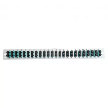 EFB Elektronik Assembled Front Panel met 24 x SC Duplex Koppeling OM3 Verticaal, Zwart