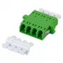 EFB Elektronik 53353.32 glasvezelkoppeling LC/APC Quad, OS2 singlemode, groen, met shutter