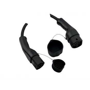 Helos Type 2 EV-laadkabel Mode 3, 11 kW, 5 m, Zwart met tas