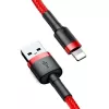 Baseus CALKLF-C09 USB-A naar Lightning kabel 2 m rood